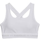 Under Armour Women's Crossback Mid Bra White/Halo Gray 1361034-10000 - Additional Image 3