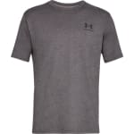 Under Armour Men's Graphic SportStyle Shortsleeve Charcoal Medium Heather/Black Shirt 1326799-01900 - Additional Image 6