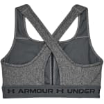 Under Armour Women's Crossback Mid Bra Charcoal Light Heather/Black 1361036-01900 - Additional Image 7