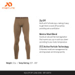 First Lite Men's Kiln Zip-Off Long John Dry Earth XL MBZLJDEXL