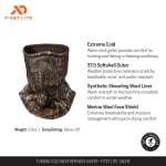 First Lite Tundra Neck Gaiter Darkwater OS MATNGCAOS