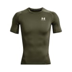 Under Armour Men's Heatgear Shortsleeve Marine OD Green/White Compression Shirt 1361518-39000 - Additional Image 4