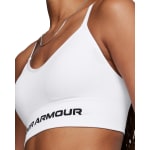 Under Armour Women's Vanish Seamless Low Bra White/Black 1384417-10000 - Additional Image 5