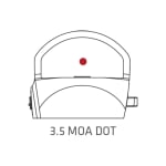 Crimson Trace CTS-1300 3.5 MOA Compact Open Reflex Sight for Rifles & Shotguns, Electronic Sight with External Battery Compartment, Mount Included