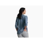 Kuhl Whisper Flannel Metal Blue Women's Size XS 8577-MTBL-W-XS