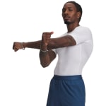 Under Armour Men's Heatgear Shortsleeve White/Black Compression Shirt 1361518-10000 - Additional Image 5