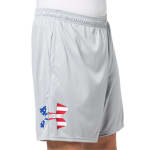 Under Armour Men's Freedom Tech Mod Gray Light Heather/Red BFL Shorts 6000654-01100 - Additional Image 2