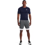 Under Armour Men's Heatgear Shortsleeve Midnight Navy/White Compression Shirt 1361518-41000 - Additional Image 2