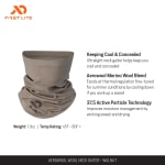First Lite Aerowool Neck Gaiter Walnut OS MAANGWNOS