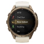 Garmin Fenix 9 Pro 43mm Autumn Gold Titanium Smartwatch w/ inReach, AMOLED Display, Cream-French Gray Silicone Band 010-04335-20 - Additional Image 5
