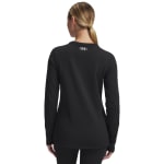 Under Armour Women's Coldgear Base 3.0 Crew Longsleeve Black/White Shirt 6004065-00200 - Additional Image 1