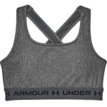 Under Armour Women's Crossback Mid Bra Charcoal Light Heather/Black 1361036-01900 - Additional Image 6