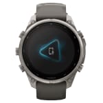 Garmin Fenix 9 Pro 51mm Titanium Smartwatch w/ Solar Display, Pebble Gray-Silver Gray Silicone Band 010-04339-05 - Additional Image 6