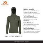 First Lite Women's Kiln Hoody Conifer XS WTKH2CNXS