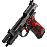 Beretta 92X Performance Carry Optic Dark Nistan Red Accents 9x19mm 4.9" Bbl SA/DA Pistol w/2 18 Mags J92XPCORD18 - Additional Image 4