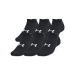Under Armour Adult Unisex Essential Black/Castlerock Low Socks 1386239-00100 - Additional Image 5