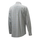 Beretta Wood Plain Collar Shirt White/Light Blue Check X Large LU801T1645019GXL
