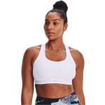 Under Armour Women's Crossback Mid Bra White/Halo Gray 1361034-10000 - Additional Image 2