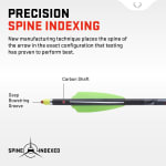 TenPoint Pro Elite 400 Select 20" Alpha-Nock HP .001" Yellow Carbon Arrows 6pk HEA-670.6 - Additional Image 3