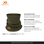 First Lite Midweight Neck Gaiter Conifer OS MANKGCNOS