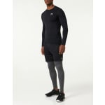 Under Armour Men's Heatgear Longsleeve Black/White Compression Shirt 1361524-00100 - Additional Image 3