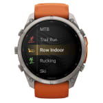 Garmin Fenix 9 Pro 51mm Titanium Smartwatch w/ inReach, AMOLED Display, Autumn Orange-Spark Orange Silicone Band 010-04337-00 - Additional Image 5