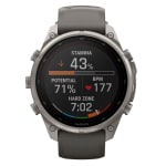 Garmin Fenix 9 Pro 47mm Titanium Smartwatch w/ Solar Display, Pebble Gray-Silver Gray Silicone Band 010-04338-05 - Additional Image 5