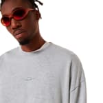 Oakley Men's New Granite Hthr Lifestyle Stacked Metal Sweatshirt FOA407447-28B - Additional Image 2