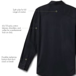 First Tactical Men's V2 Pro Performance Long Sleeve Shirt Midnight Navy 111015-729 - Additional Image 5