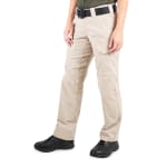 First Tactical Women's V2 Tactical Pants 2-Way Stretch Water Resistant Double-Dyed Khaki 124011-055 - Additional Image 1