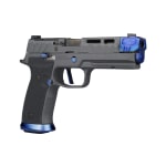 Sig Sauer P320 Nightshift 9mm 4.6" Threaded Bbl Black/Blue Handgun w/ Compensator, SIG-LOC Slide, 2x21rd Magazines 320SXGF-9-BXR3-COMP-BLUE - Additional Image 6