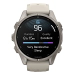 Garmin Fenix 9 43mm Titanium-Color Smartwatch w/ Built-In Flashlight, AMOLED Display, Fog Gray Silicone Band 010-04761-00 - Additional Image 9