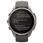 Garmin Fenix 9 Pro 47mm Titanium Smartwatch w/ inReach, Solar Display, Pebble Gray-Silver Gray Silicone Band 010-04338-00 - Additional Image 8