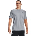 Under Armour Men's Graphic SportStyle Shortsleeve Steel Light Heather/Black Shirt 1326799-03600 - Additional Image 1