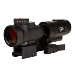 Trijicon 1x25 MRO HD Combo Set; 68 MOA Reticle w/ 2.0 MOA Dot; Full Co-Witness AC32068 and 3X Magnifier w/ Adjustable Height Quick Release, Flip to Si