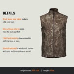 First Lite Men's Suppressor Soft Shell Vest Darkwater XL MOWCVCAXL