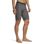 Under Armour Men's Heatgear Armour Carbon Heather/Black Long Shorts 1361602-09000 - Additional Image 1