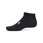 Under Armour Adult Unisex Essential Black/Halo Gray Low Socks 1386239-00200 - Additional Image 2
