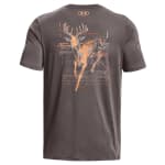 Under Armour Whitetail Skelmatic Short Sleeve Tee Fresh Clay/Panic Orange MD 1357924-176006