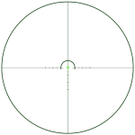 Vector Optics S10 1-10x24i SFP Illuminated Riflescope Kit w/30mm 1-Piece 1.93" Mount, VS10-2 MOA Reticle, Honeycomb Shade, Extra Ring Caps OPSL139 - Reticle Image 1