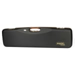 Negrini One Gun Fits all shotguns O/U, SXS, Semi-auto or Pump. Black with Tan Leather and Bordeaux interior. 1607LX-UNI/4713