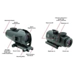 Crimson Trace CTS-1100 Illuminated 3.5x Battlesight with BDC Reticle for M1913 Picatinny Mount Rifles, Electronic Weapon Sight