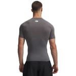 Under Armour Men's Heatgear Shortsleeve Carbon Heather/Black Compression Shirt 1361518-09000 - Additional Image 1