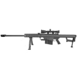 Barrett 82A1 .50 BMG Rifle System Manganese Phosphate Receiver 29" Fluted Bbl w/Leupold Mark 4 M1 Riflescope & Barrett Ultra High Rings 13317 Brand New Condition UA2249