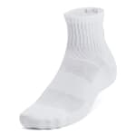 Under Armour Adult Unisex TC White/Black Quarter Socks 1386318-10000 - Additional Image 3