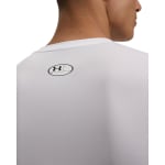 Under Armour Men's Heatgear Longsleeve White/Black Compression Shirt 1361524-10000 - Additional Image 2