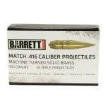 Barrett .416 Bullets Turned Brass VLD 41613