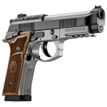 Beretta 92GTS Launch Edition 9mm 4.7" Bbl Stainless Steel/Black 10rd Pistol w/Walnut Grips J92XFMSDA20M1 - Additional Image 3