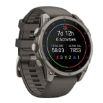 Garmin Fenix 9 47mm Titanium-Color Smartwatch w/ Built-In Flashlight, AMOLED Display, Pebble Gray Silicone Band 010-04762-00 - Additional Image 2