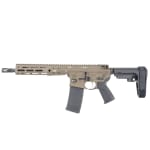 LWRC ICDI M-LOK Direct Impingement 5.56mm NATO 10.5" 1:7" 1/2x28 Bbl Patriot Brown Pistol w/SBA3 Brace ICDIP5PBC10SBA3ML